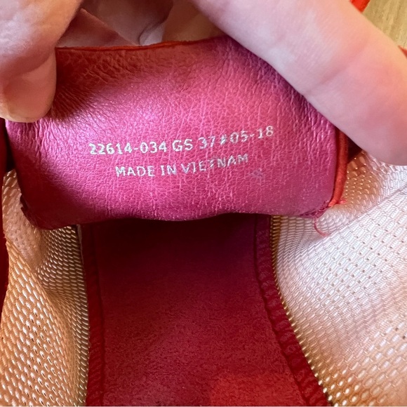 Camper Women’s Red Orange Suede & White Mesh Sneakers EU 37 / US 6.5–7 shoes - Picture 8 of 10